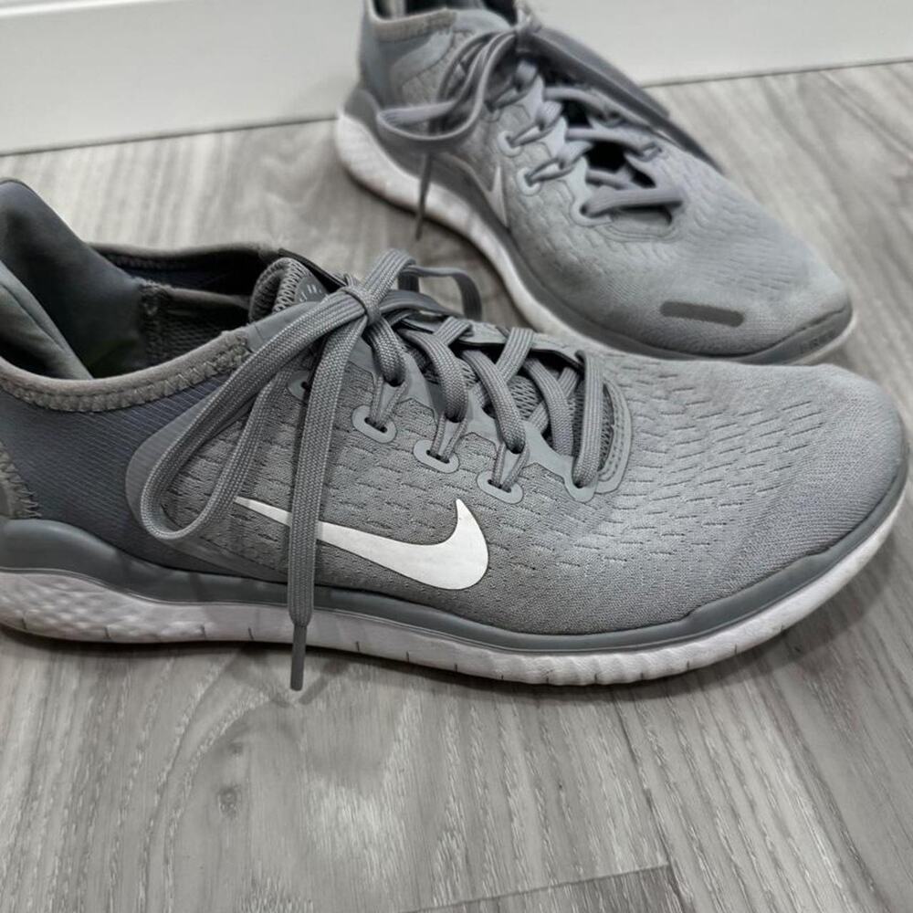 Nike free gray running shoes